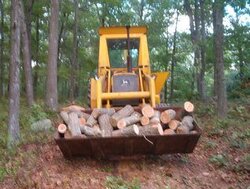 haul logs in truck w/ ATV winch