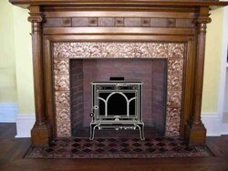 Insert for small, Victorian fireplace