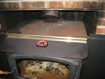 [Hearth.com] Pic of inside my masonry chimney. Do I have a lot of Creosote?