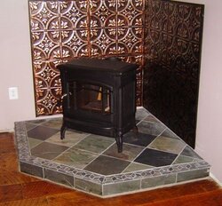 Post pics of your custom built spots for the woodstove.