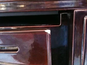 [Hearth.com] Chip on new stove, What to do?