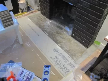 [Hearth.com] Extending existing fireplace hearth for wood-burning insert