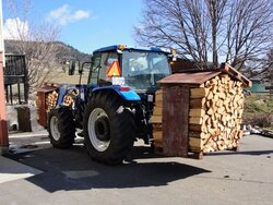 Processed a very large logging truck full of wood - last winter.