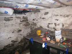 Stove for an unfinished basement