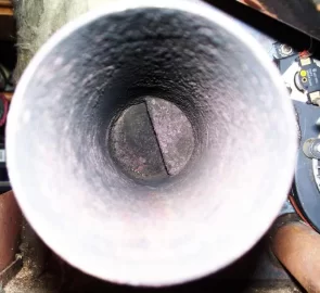 [Hearth.com] Holy Cow! My Whitfield has a major built-in air wall inside the exhaust flue.  Why??