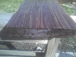 Black Walnut very pround of this one! Guitar blank