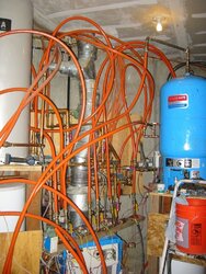 Not near-boiler plumbing: DHW & storage