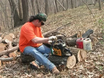 [Hearth.com] Good Start on cleanup of deadfall & a few snags at parent's acreage today
