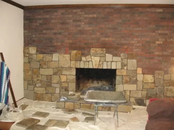 [Hearth.com] Stone work done - power cord question - Clydesdale being installed next week
