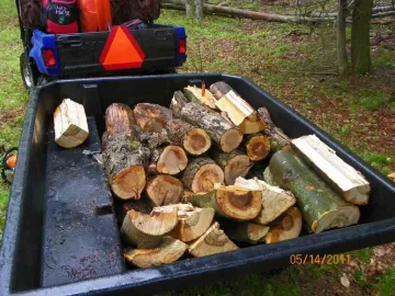 [Hearth.com] Trail Cleared & some wood brought out.