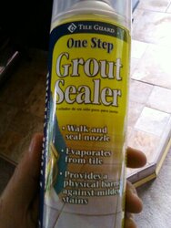 lowes tile guard one step spray sealer for grout, is it safe?