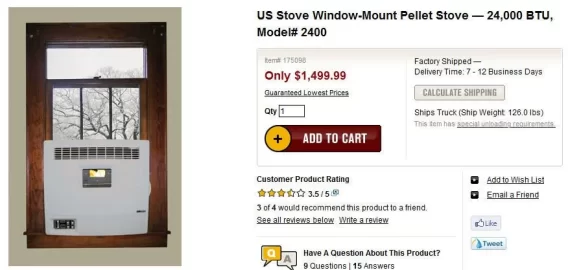 [Hearth.com] Window Pellet Stove