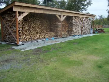 [Hearth.com] 3 weeks of rain, wet wood to the shed