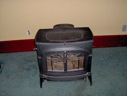 The little old stove that was just burned on Sundays