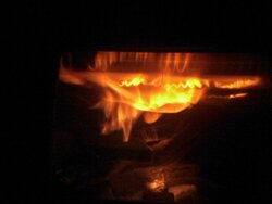 New Englander Outdoor Wood Burner - 1st Burn