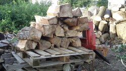 Poormans log cradle -