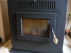 Question on pellet stove glass