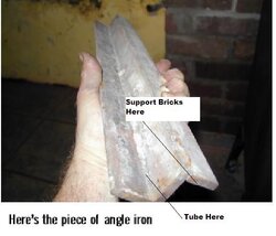 Lopi Stove angle iron fell out