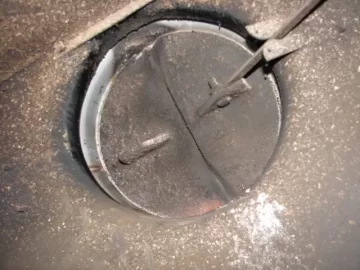 [Hearth.com] Damper Block Off Plate Attach in Prefab Zero Clearance Fireplace