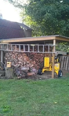 [Hearth.com] Saw mill blocks, new lean to. PICS added