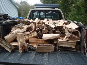 [Hearth.com] 33" Oak rounds fed to 26-ton Iron & Oak