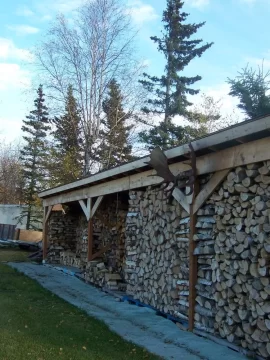 [Hearth.com] Wood, snow, addition to wood shed Pics