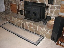 Extended hearth finished