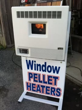 [Hearth.com] Pleasantly surprised by Window Pellet Stove/Heater Operating PICS