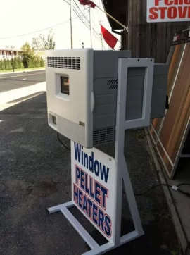 [Hearth.com] Pleasantly surprised by Window Pellet Stove/Heater Operating PICS