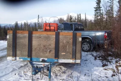 [Hearth.com] Local wood cutting area has snow. (Pics)