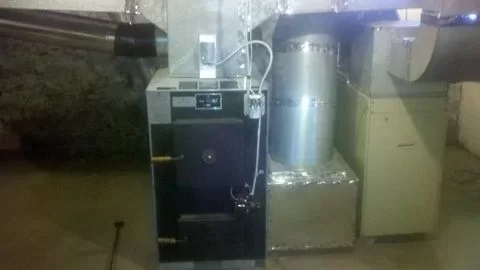[Hearth.com] 1ST fire on new furnace.