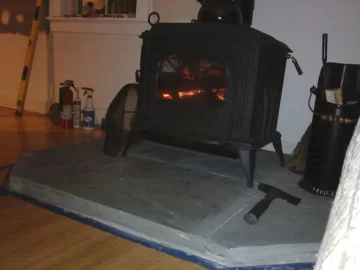 [Hearth.com] My new yet used Vermont Castings Resoulute Acclaim 2490.  Fired up!