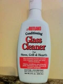 [Hearth.com] I cleaned the stove glass with.....