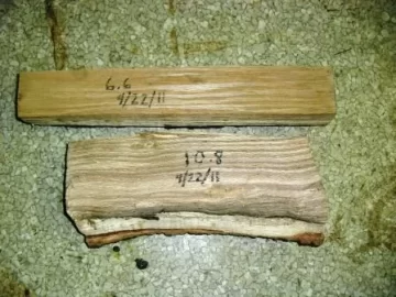 [Hearth.com] Oak drying test in my basement- I'm a true believer in 2 years to dry oak!