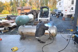 Propane tank cleaning and design for buffertank primary loop.