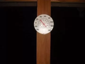 [Hearth.com] Okay. Who has coldest temp.? Time frame. Thurs. 10pm - Sat. 10am. 1 rule. Picture of thermometer.