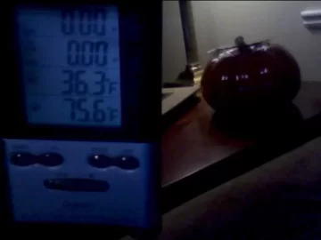[Hearth.com] Okay. Who has coldest temp.? Time frame. Thurs. 10pm - Sat. 10am. 1 rule. Picture of thermometer.