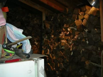 [Hearth.com] Filled my "woodshed" last night.