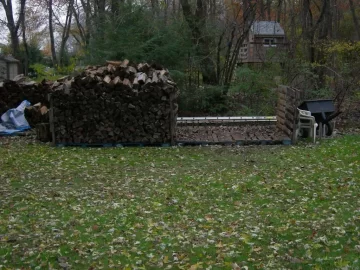 [Hearth.com] Filled my "woodshed" last night.
