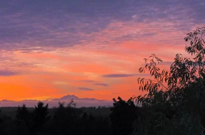 [Hearth.com] Sunset on the Olympics