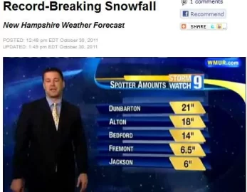 [Hearth.com] Are you ready for the 1st Northeaster Winter Storm in Oct? See expected snow map! 4-8 inches. See NO