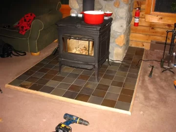 [Hearth.com] Hearth update, red oak trim installed