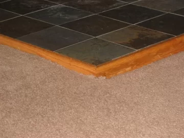 [Hearth.com] Red oak trim with Cabot's American Maple stain applied..