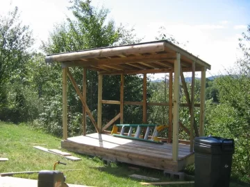 [Hearth.com] Finally started stocking the new wood shed.......