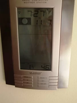 [Hearth.com] Okay. Who has coldest temp.? Time frame. Thurs. 10pm - Sat. 10am. 1 rule. Picture of thermometer.
