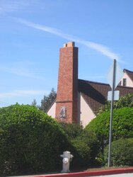 exterior brick chimney rebuild