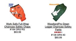 Chainsaw chaps or Cant Hook...easy choice