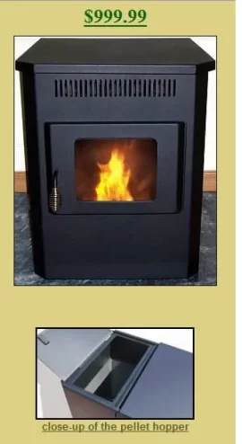 [Hearth.com] Corn Flame Energy, Model 3000