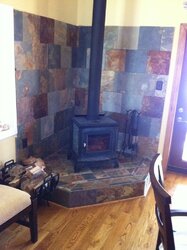Thinking about doing a new Hearth for my wood stove.