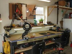 What does your chainsaw sharpening bench look like?